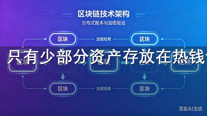 只有少部分资产存放在热钱包中，用于日常的交易操作。